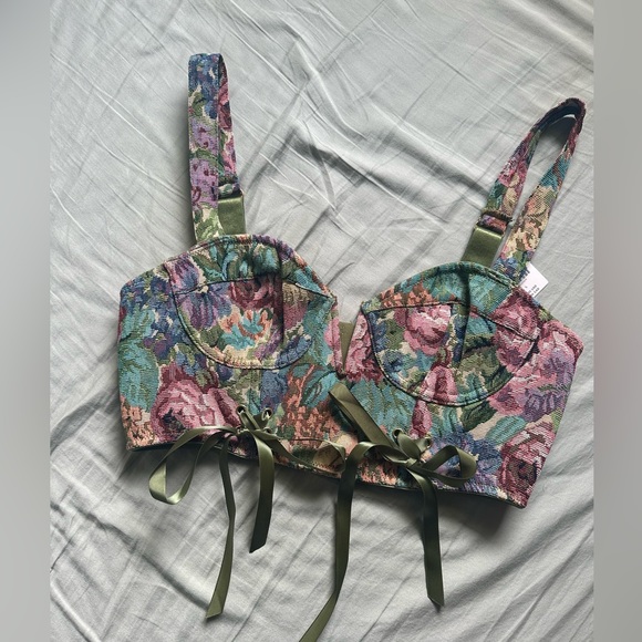 By Anthropologie Tapestry Corset NWT - Picture 8 of 8